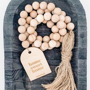 Home Sweet Home Garland with Jute Tassel